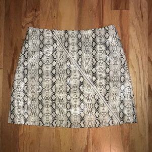 Boutique snake-skin skirt